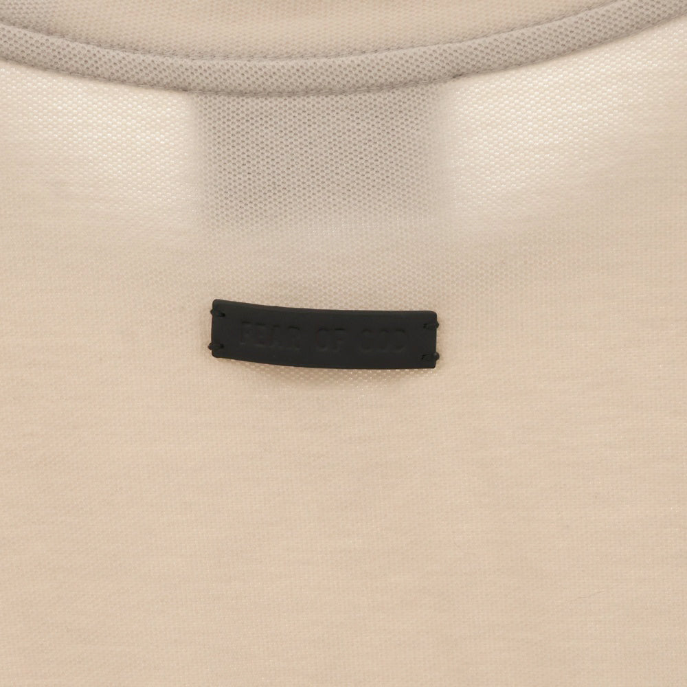 FEAR OF GOD(フィアオブゴッド) 20SS SEVENTH COLLECTION ロゴ パッチ 胸ポケット 半袖カットソー ベージュ FG50-039