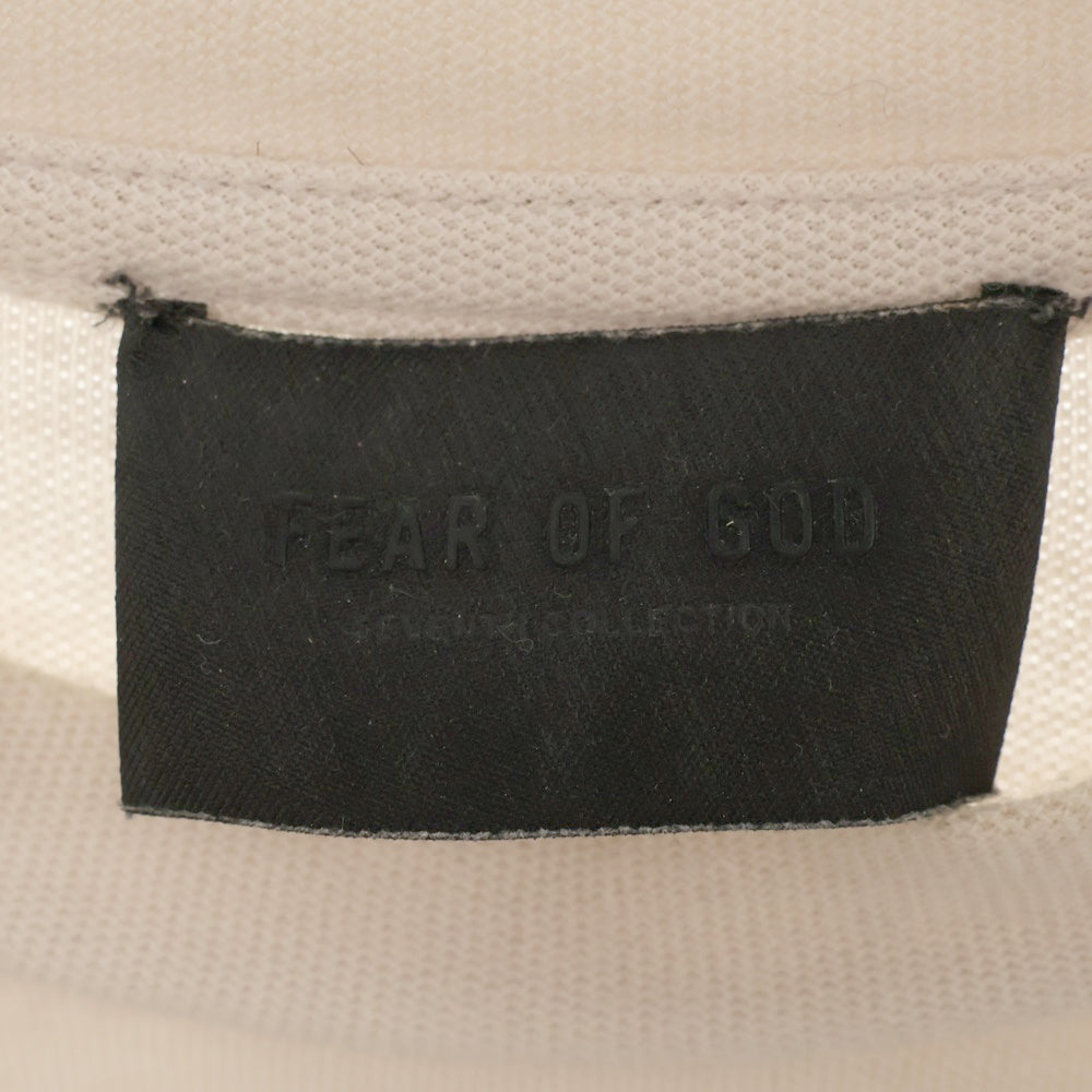 FEAR OF GOD(フィアオブゴッド) 20SS SEVENTH COLLECTION ロゴ パッチ 胸ポケット 半袖カットソー ベージュ FG50-039