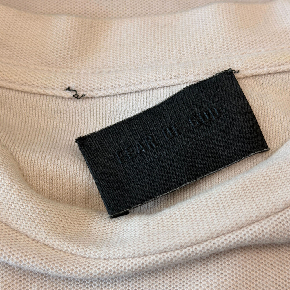 FEAR OF GOD(フィアオブゴッド) 20SS SEVENTH COLLECTION ロゴ パッチ 胸ポケット 半袖カットソー ベージュ FG50-039
