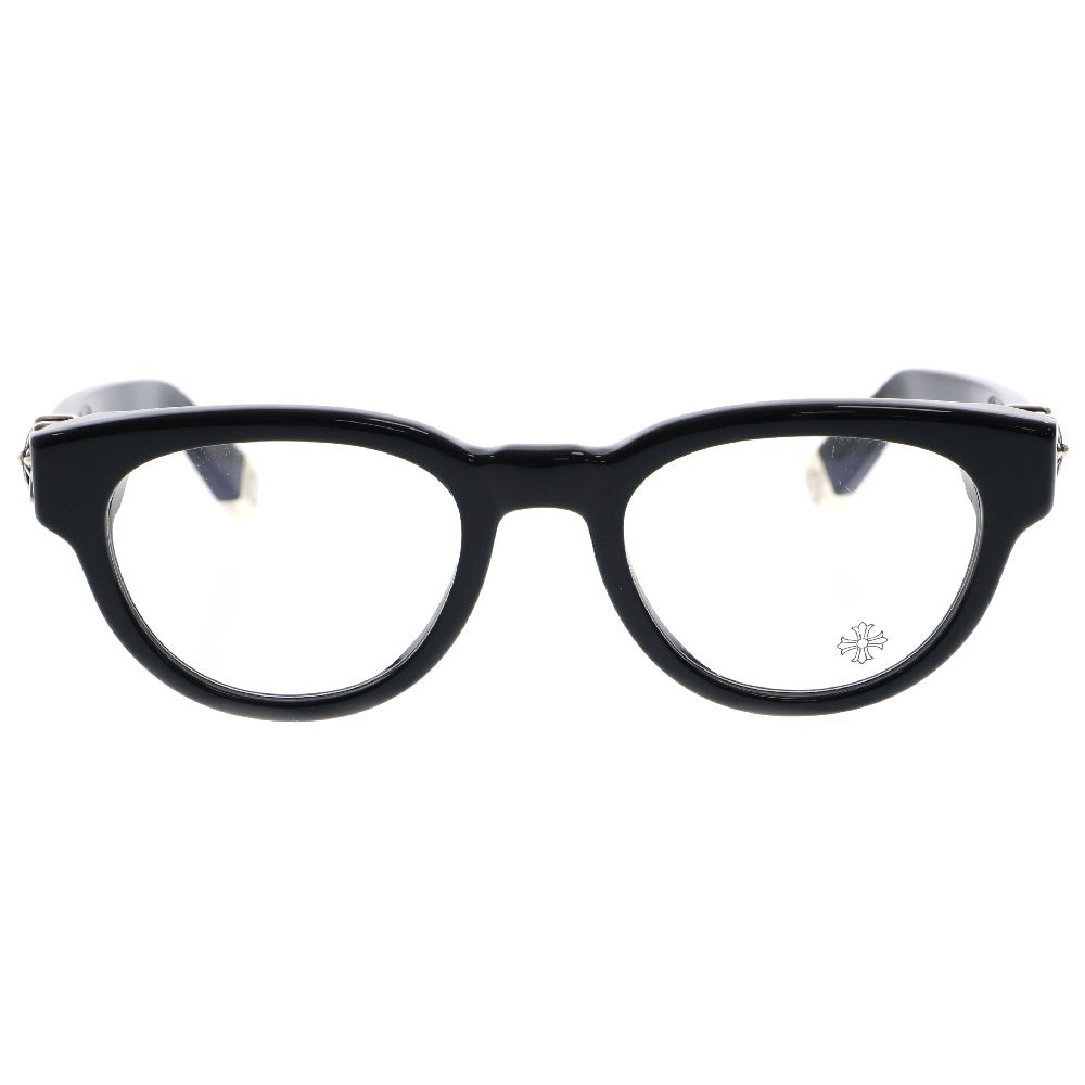 CHROME HEARTS(クロムハーツ) KAY GULLS メガネ サイドCHプラス ブラック 47□20-148