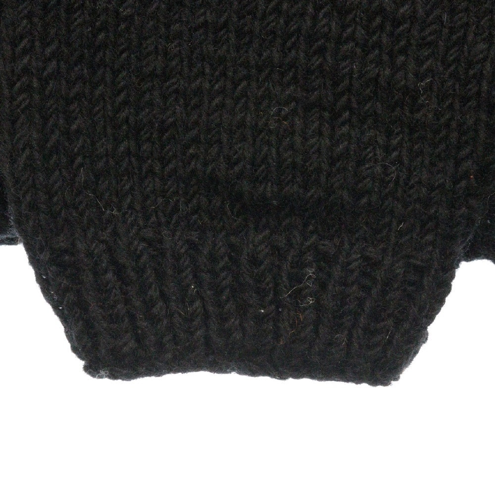 mcmachan woolen(マクマーンウーレン) Knitting MIlls 陰陽ニット セーター ブラック/ホワイト