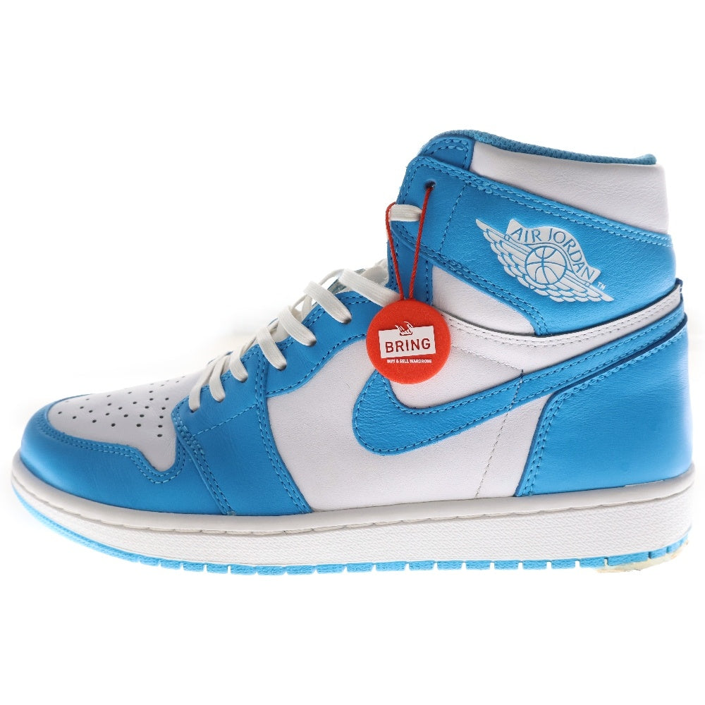 NIKE(ナイキ) AIR JORDAN1 RETRO HIGH UNC 555088-117 エアジョーダン1 ノースカロライナ ハイカットスニーカー ブルー/ホワイト US9.5/27.5cm