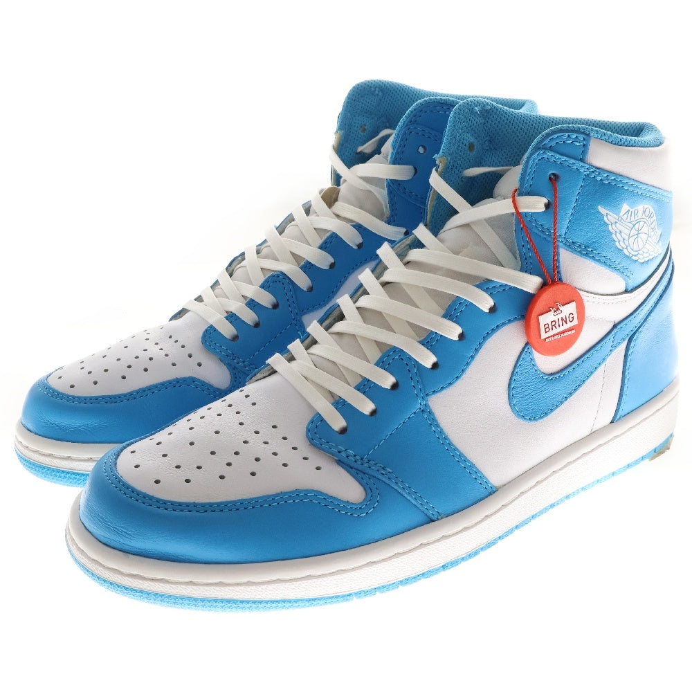 NIKE(ナイキ) AIR JORDAN1 RETRO HIGH UNC 555088-117 エアジョーダン1 ノースカロライナ ハイカットスニーカー ブルー/ホワイト US9.5/27.5cm