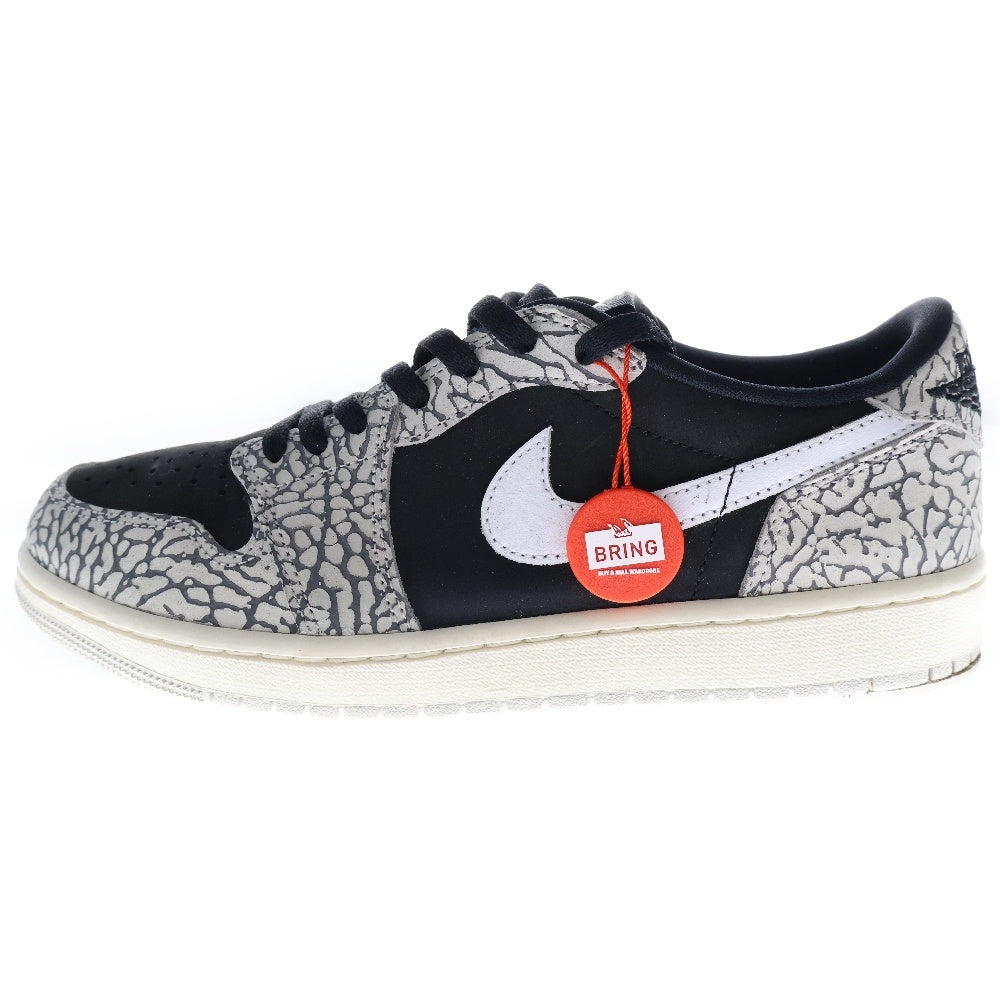 NIKE(ナイキ) AIR JORDAN 1 RETRO LOW OG BLACK CEMENT エア ジョーダン1 レトロ ブラック セメント ローカットスニーカー グレー US9.5/27.5cm CZ0790-001