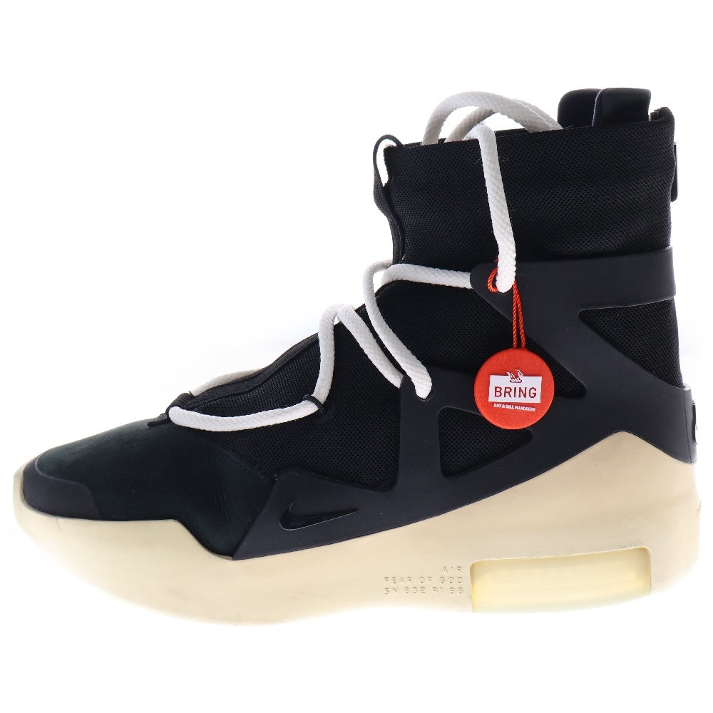 NIKE(ナイキ) ×FEAR OF GOD AIR FEAR OF GOD エアフィアオブゴッド ハイカットスニーカー ブラック/ベージュ US8/26cm AR4237-001