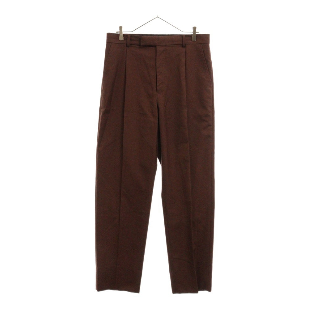 WACKO MARIA(ワコマリア) DORMEUIL DOUBLE PLEATED TROUSERS 2タックスラックス ブラウン