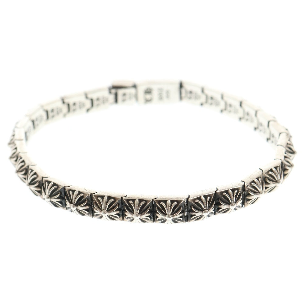 CHROME HEARTS(クロムハーツ) PYRAMID PLS LNK 1/4 ピラミッドプラス ブレスレット シルバー BCA179