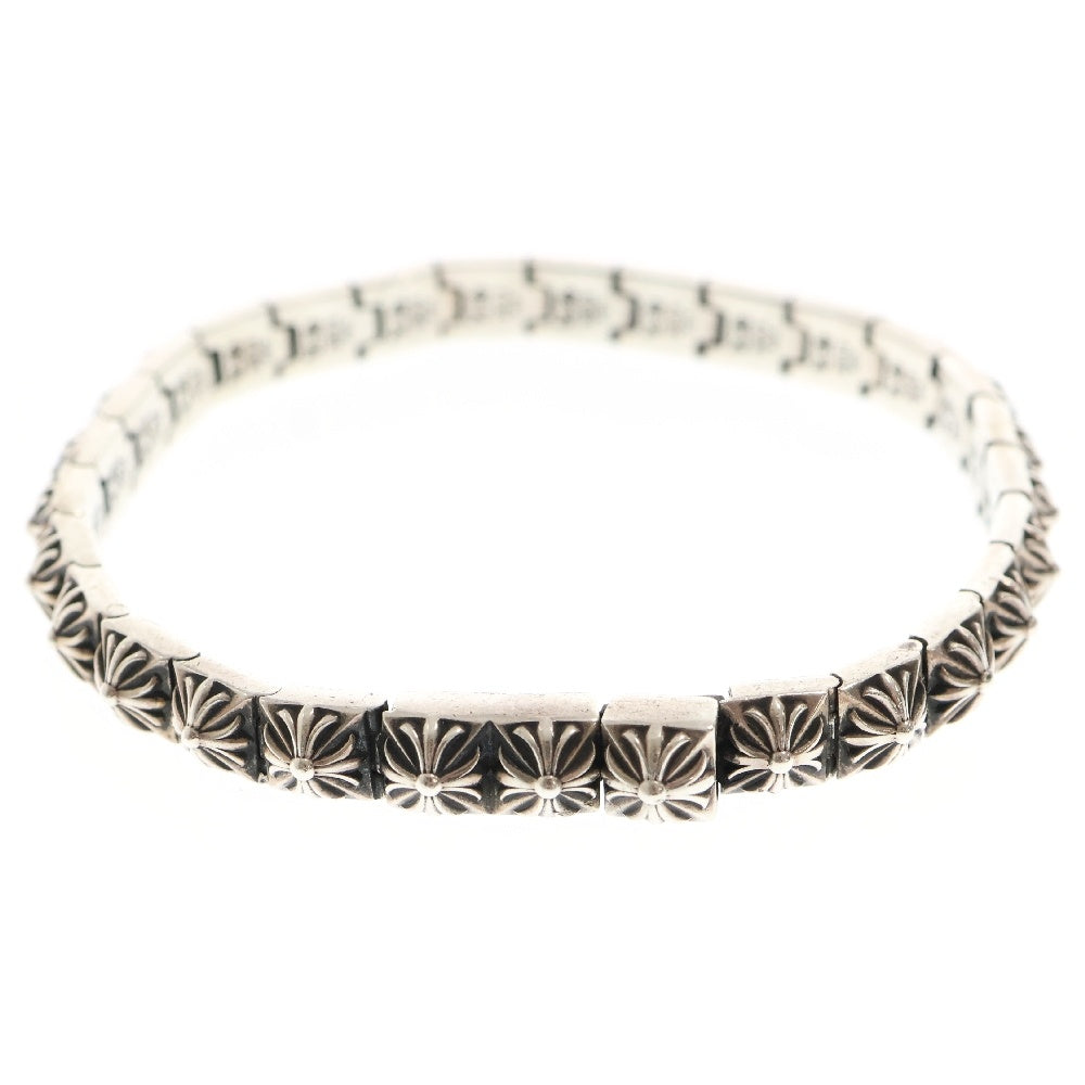 CHROME HEARTS(クロムハーツ) PYRAMID PLS LNK 1/4 ピラミッドプラス ブレスレット シルバー BCA179