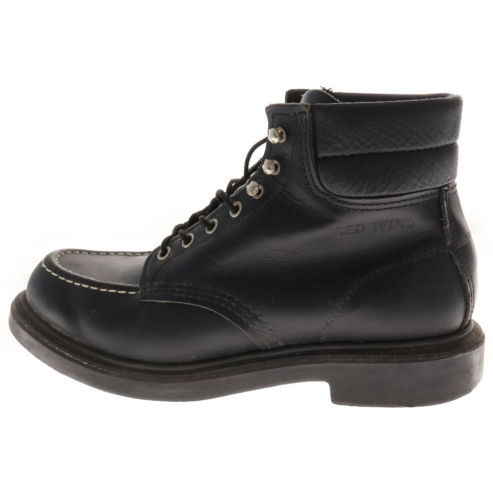 RED WING(レッド ウイング) 8133 CLASSIC WORK 6 MOC-TOE SUPER SOLE スーパーソール モックトゥブーツ レザーシューズ ブラック