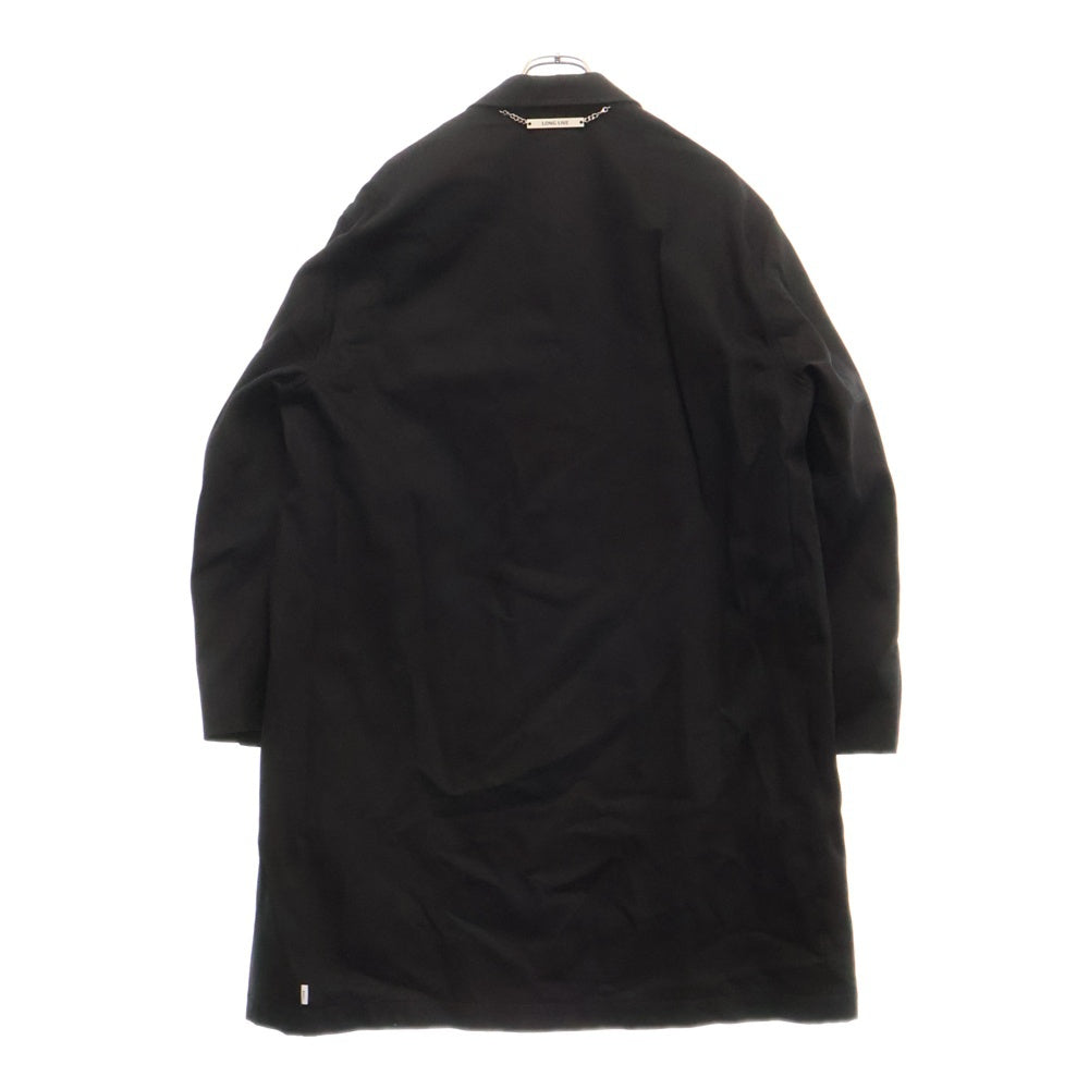 WTAPS(ダブルタップス) 24AW ×MINEDENIM マインデニム 裏地レオパード柄 デニム シングルコート ブラック 24TQMYD-JKM01S