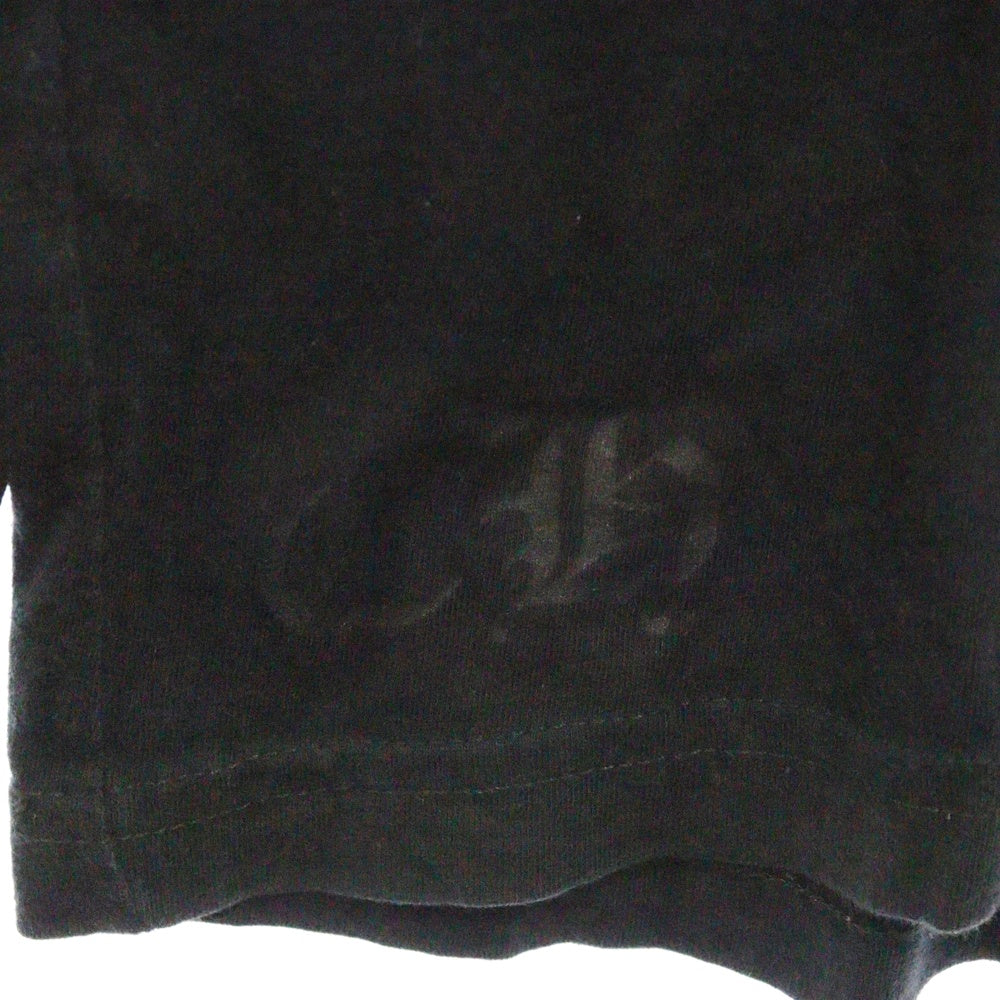 CHROME HEARTS(クロムハーツ) Fuck You L/S Pocket Tee ファックユーバック ロゴ ポケット付き クルーネック 長袖Tシャツ カットソー ブラック 2212-304-0221