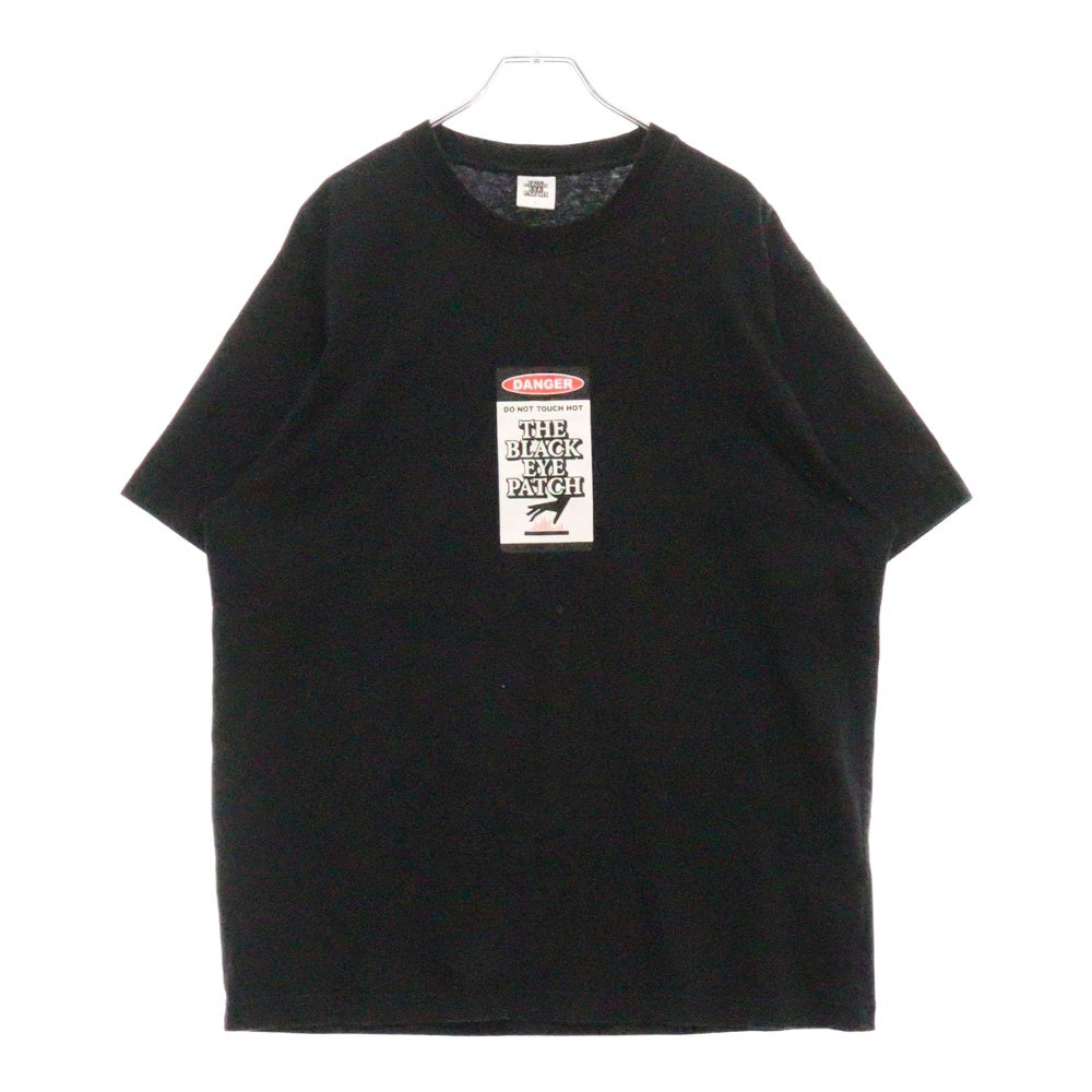 THE BLACK EYE PATCH(ブラックアイパッチ) HOT LABEL TEE DANGER HOT LABEL TEE 半袖Tシャツ カットソー ブラック BEPFW20TE05
