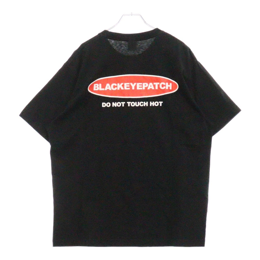 THE BLACK EYE PATCH(ブラックアイパッチ) HOT LABEL TEE DANGER HOT LABEL TEE 半袖Tシャツ カットソー ブラック BEPFW20TE05