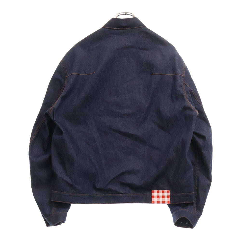 TSTS(ティーエスティーエス) 24AW 2GINGHAM LINING DENIM JACKET ギンガム ライニング デニムジャケット インディゴ 24AMM0601
