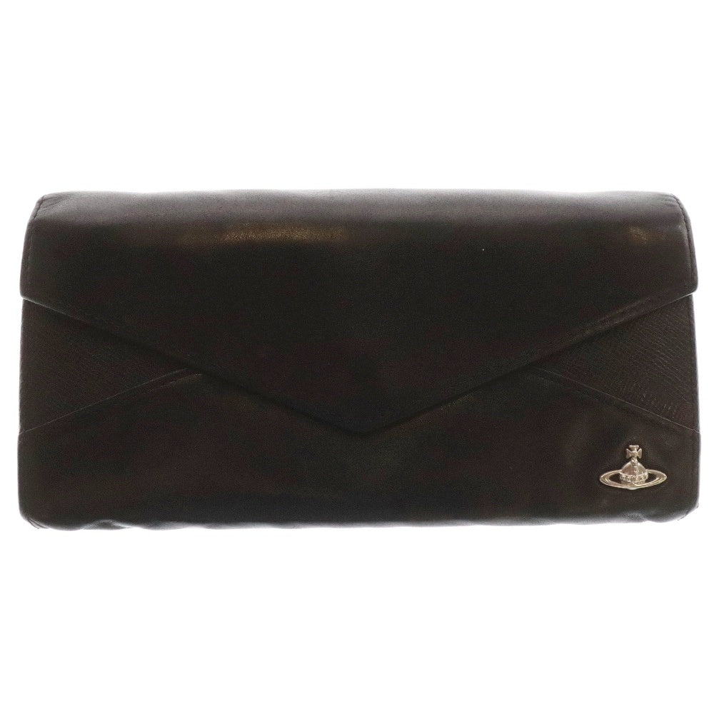 Vivienne Westwood(ヴィヴィアンウエストウッド) ブランドロゴ ロングウォレット 長財布 ブラック