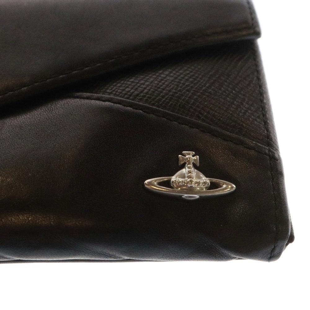 Vivienne Westwood(ヴィヴィアンウエストウッド) ブランドロゴ ロングウォレット 長財布 ブラック