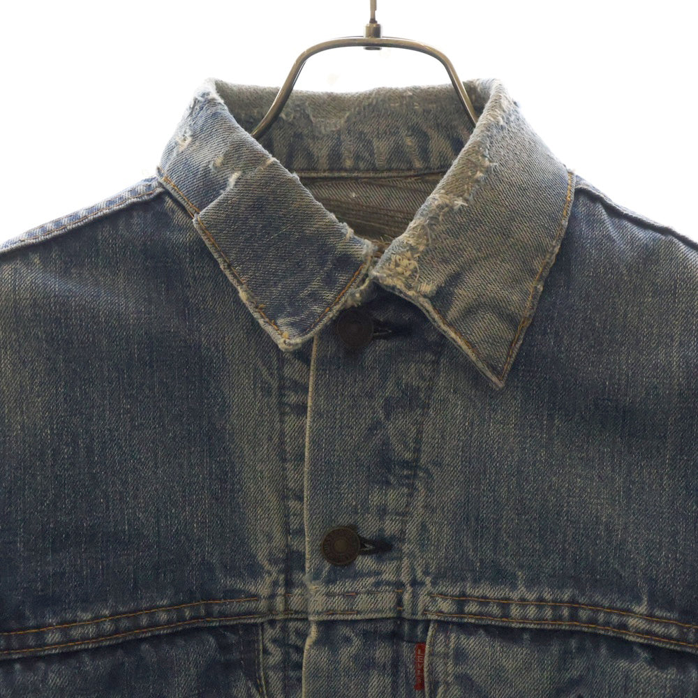 Levi's(リーバイス) 60-70s VINTAGE 70505 4th BIG E ボタン裏刻印522 ブランケット付き デニム トラッカー ジャケット インディゴ