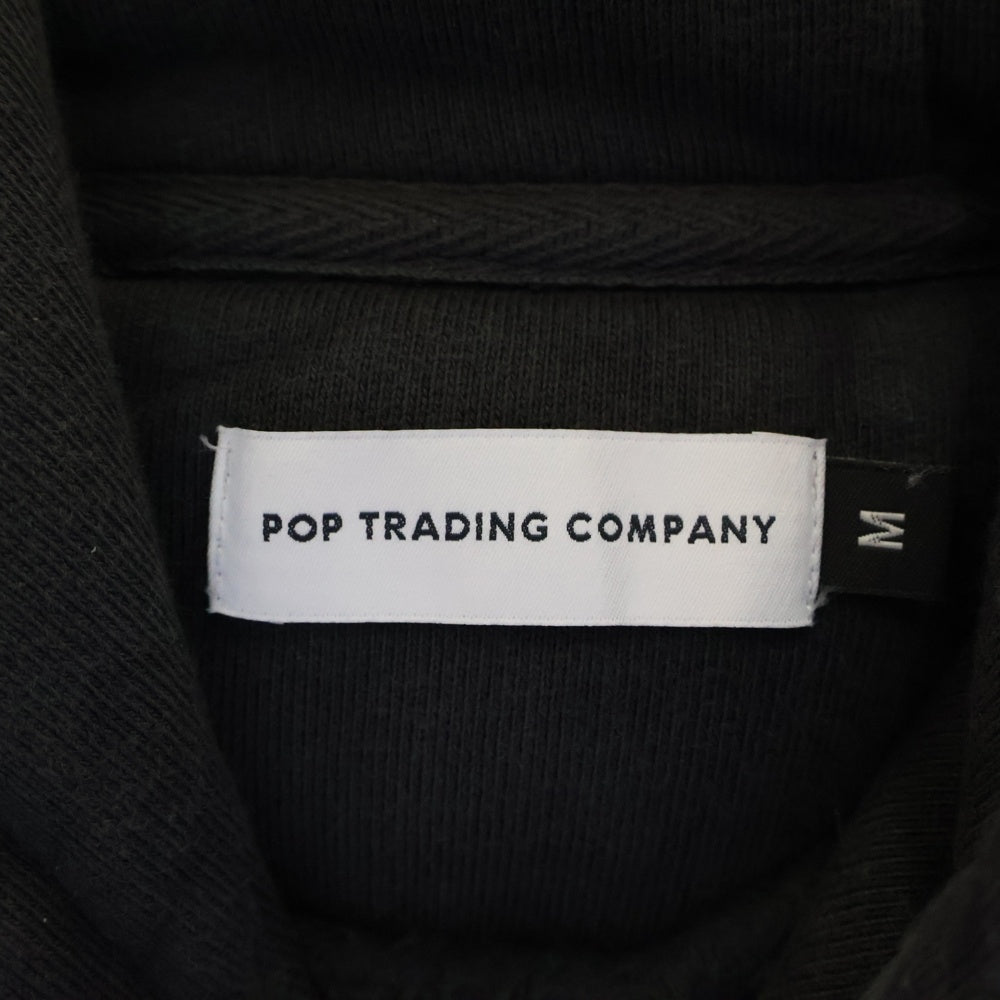 POP TRADING COMPANY(ポップトレーディングカンパニー) フロントプリント プルオーバーパーカー フーディー グレー