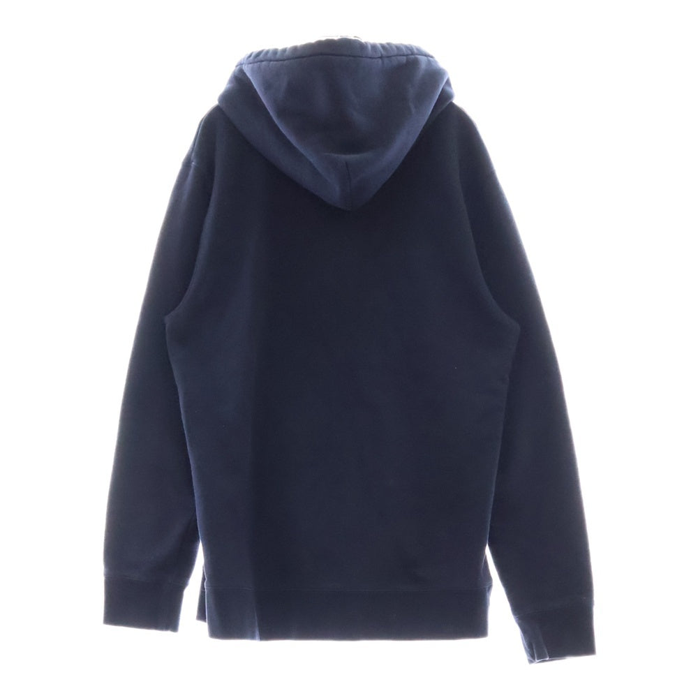 HUF(ハフ) MILTON ZIP-UP HOODIE フロントロゴ刺繍 ジップアップパーカー フーディー ネイビー