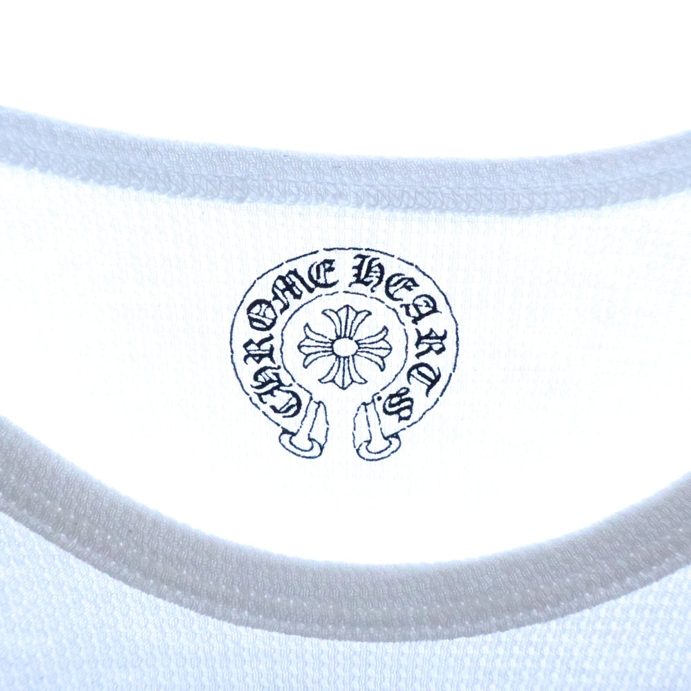 CHROME HEARTS(クロムハーツ) Thermal L/S SCRL SCROLL LABEL PRINT 長袖ロンTカットソー ホースシュー サーマル 2212-304-0335 ホワイト