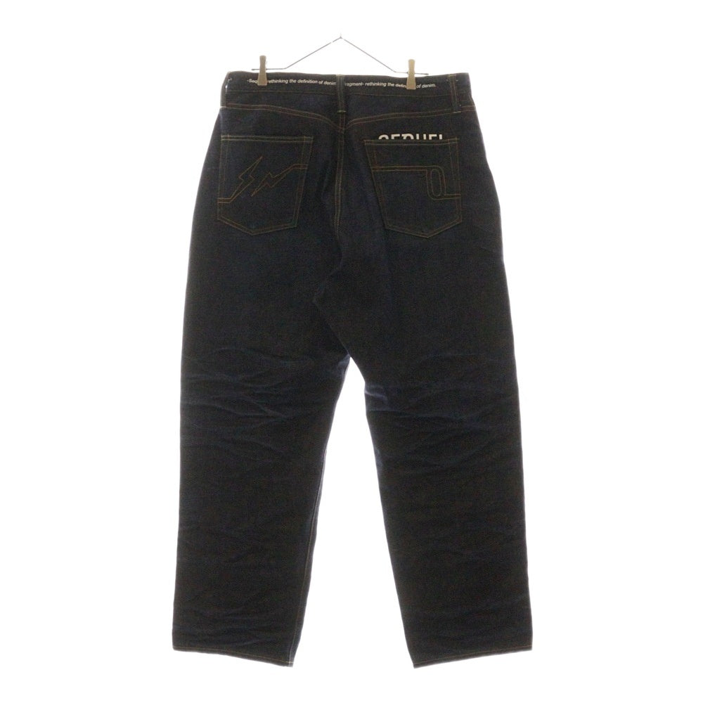 SEQUEL(シークエル) 24AW ×FRAGMENT 生立体DENIM PANTS 立方体デニムパンツ SQ-24AW-PT-02 インディゴ