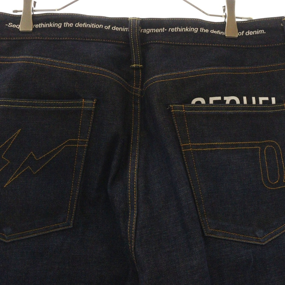 SEQUEL(シークエル) 24AW ×FRAGMENT 生立体DENIM PANTS 立方体デニムパンツ SQ-24AW-PT-02 インディゴ
