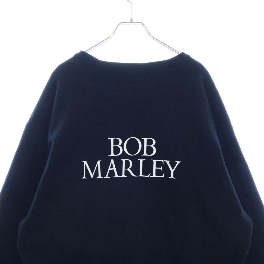 WACKO MARIA(ワコマリア) 21AW ×BOB MARLEY HEAVY WEIGHT CREW NECK SWEAT SHIRT ボブマーリー ヘビーウェイト クルーネック スウェットシャツ トレーナー ブラック