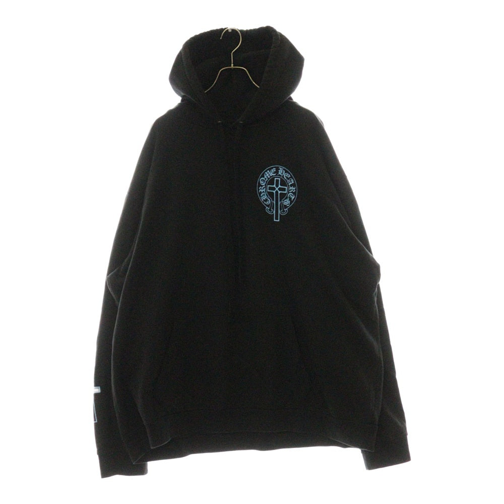 CHROME HEARTS(クロムハーツ) WWW.CHROMEHEARTS.COM MAPPLETHORPE オンライン限定メイプルソープホースシュー プルオーバーパーカー ブルー/ブラック
