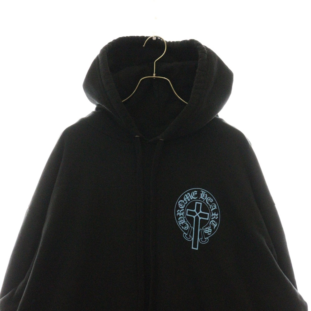 CHROME HEARTS(クロムハーツ) WWW.CHROMEHEARTS.COM MAPPLETHORPE オンライン限定メイプルソープホースシュー プルオーバーパーカー ブルー/ブラック