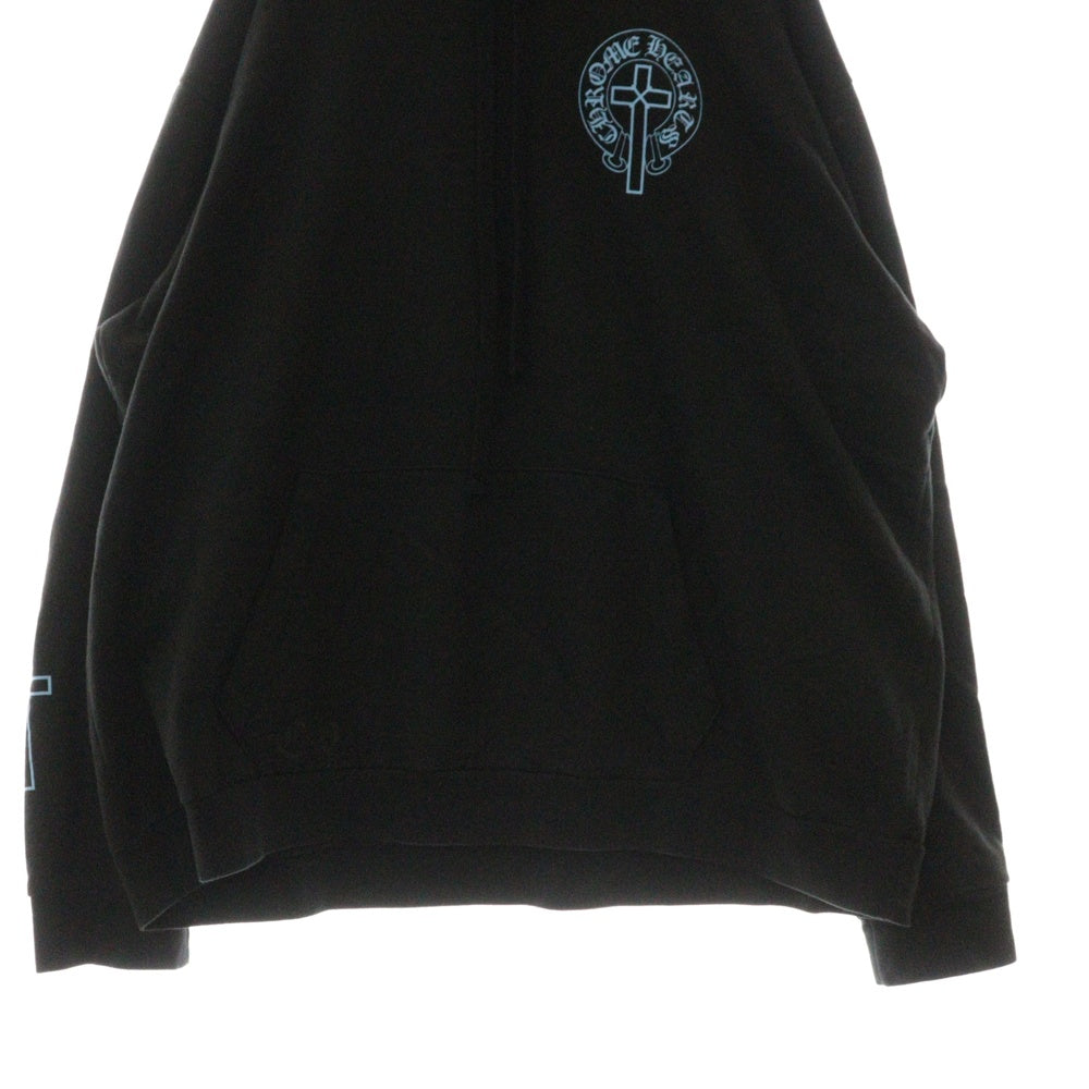 CHROME HEARTS(クロムハーツ) WWW.CHROMEHEARTS.COM MAPPLETHORPE オンライン限定メイプルソープホースシュー プルオーバーパーカー ブルー/ブラック