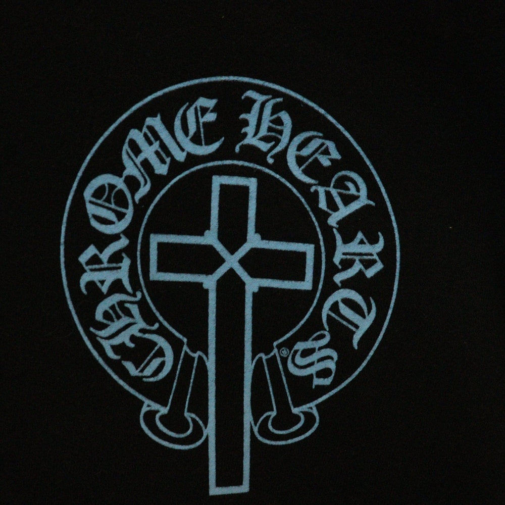 CHROME HEARTS(クロムハーツ) WWW.CHROMEHEARTS.COM MAPPLETHORPE オンライン限定メイプルソープホースシュー プルオーバーパーカー ブルー/ブラック