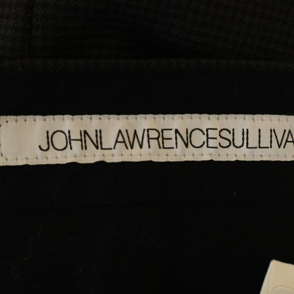 JOHN LAWRENCE SULLIVAN(ジョンローレンスサリバン) ウール セーラー チドリ柄スラックスパンツ ブラウン 2A002-0220-09