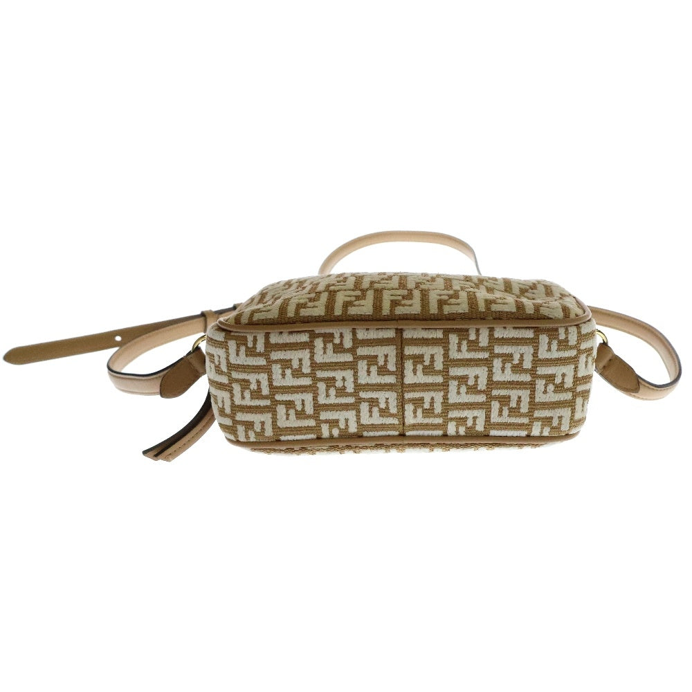 FENDI(フェンディ) ジャガードロゴ カメラバッグ ベージュ レディース 8BS077-APZQ-239-3260