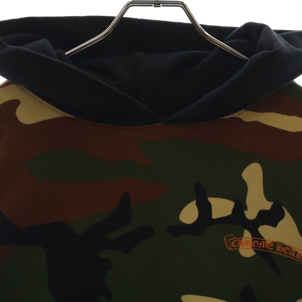 CHROME HEARTS(クロムハーツ) 22SS×MATTY BOY PPO CAUTION HD PLVR マッティボーイ カモフラ総柄 チョンパープリントスウェットプルオーバーパーカー カーキ