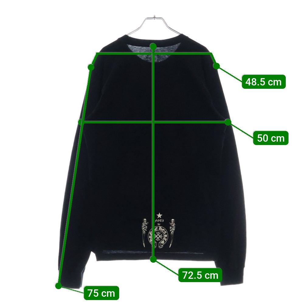 CHROME HEARTS(クロムハーツ) FOTI JARVIS フォティ ジャービス 長袖ロンT カットソー フロントプリント ブラック