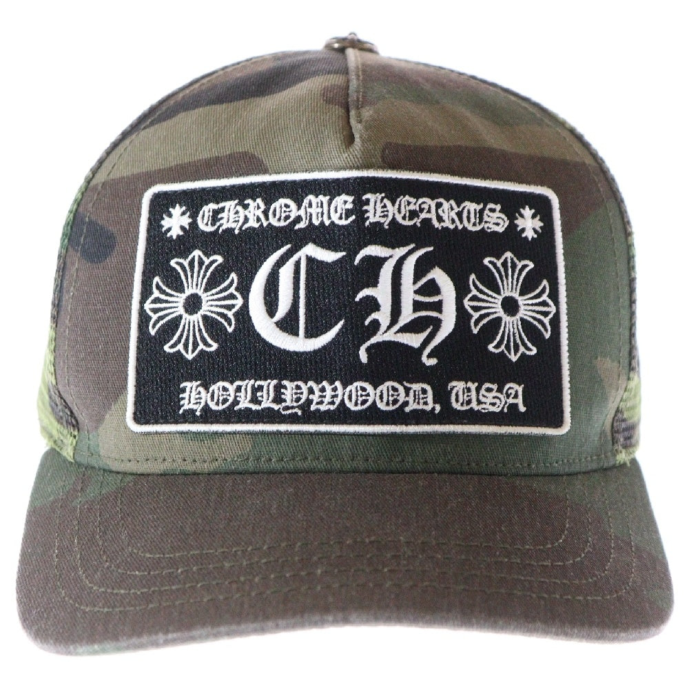 CHROME HEARTS(クロムハーツ) TRUCKER CAP CHパッチ メッシュトラッカーキャップ 帽子 カーキ