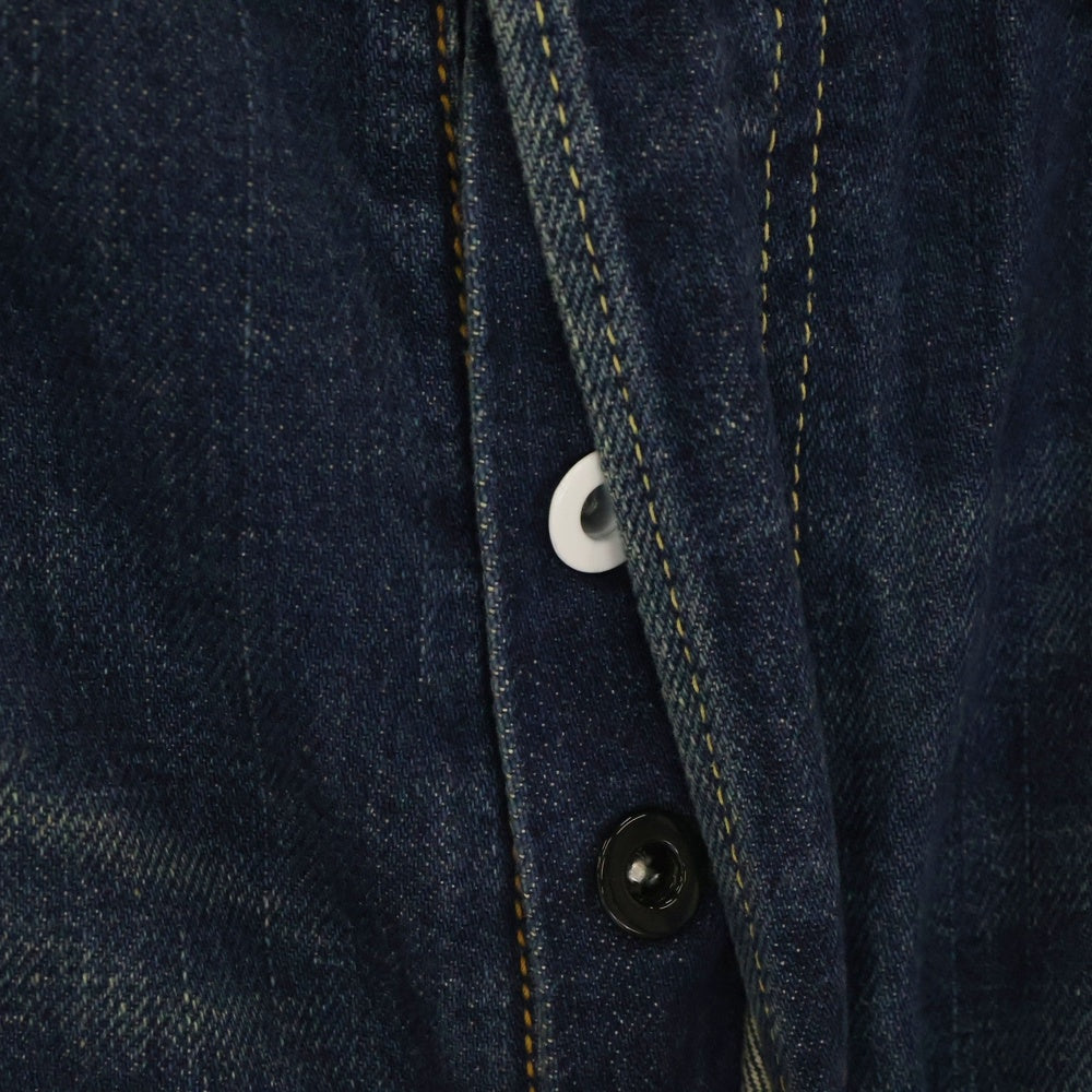VISVIM(ヴィスヴィム) FLUXUS DENIM コットン ジップフライ ストレート デニムパンツ ジーンズ インディゴ