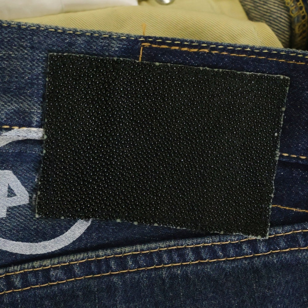 VISVIM(ヴィスヴィム) FLUXUS DENIM コットン ジップフライ ストレート デニムパンツ ジーンズ インディゴ