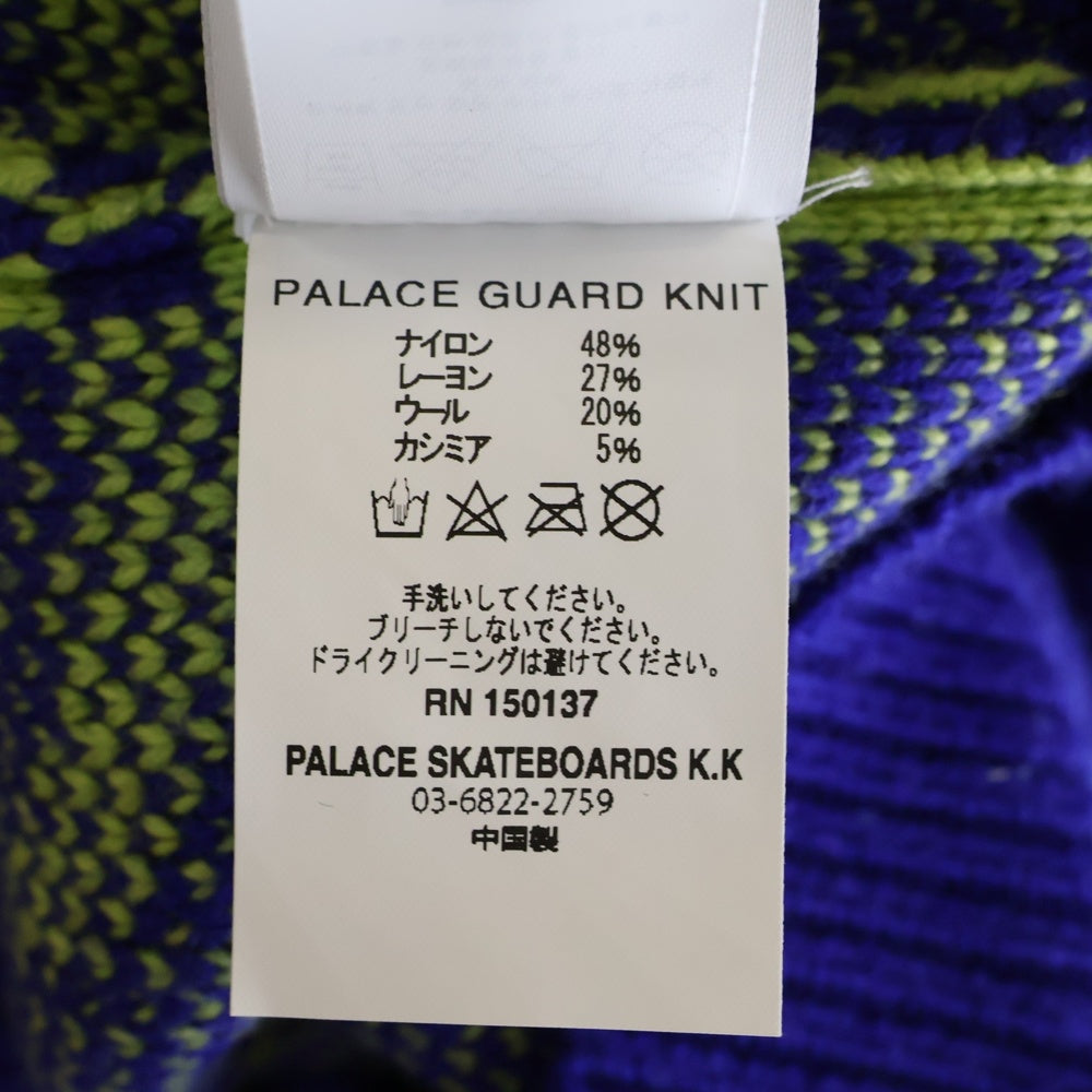 Palace Skateboards(パレススケートボーズ) 24AW GUARD KNIT クルーネック ニット 長袖セーター ブルー