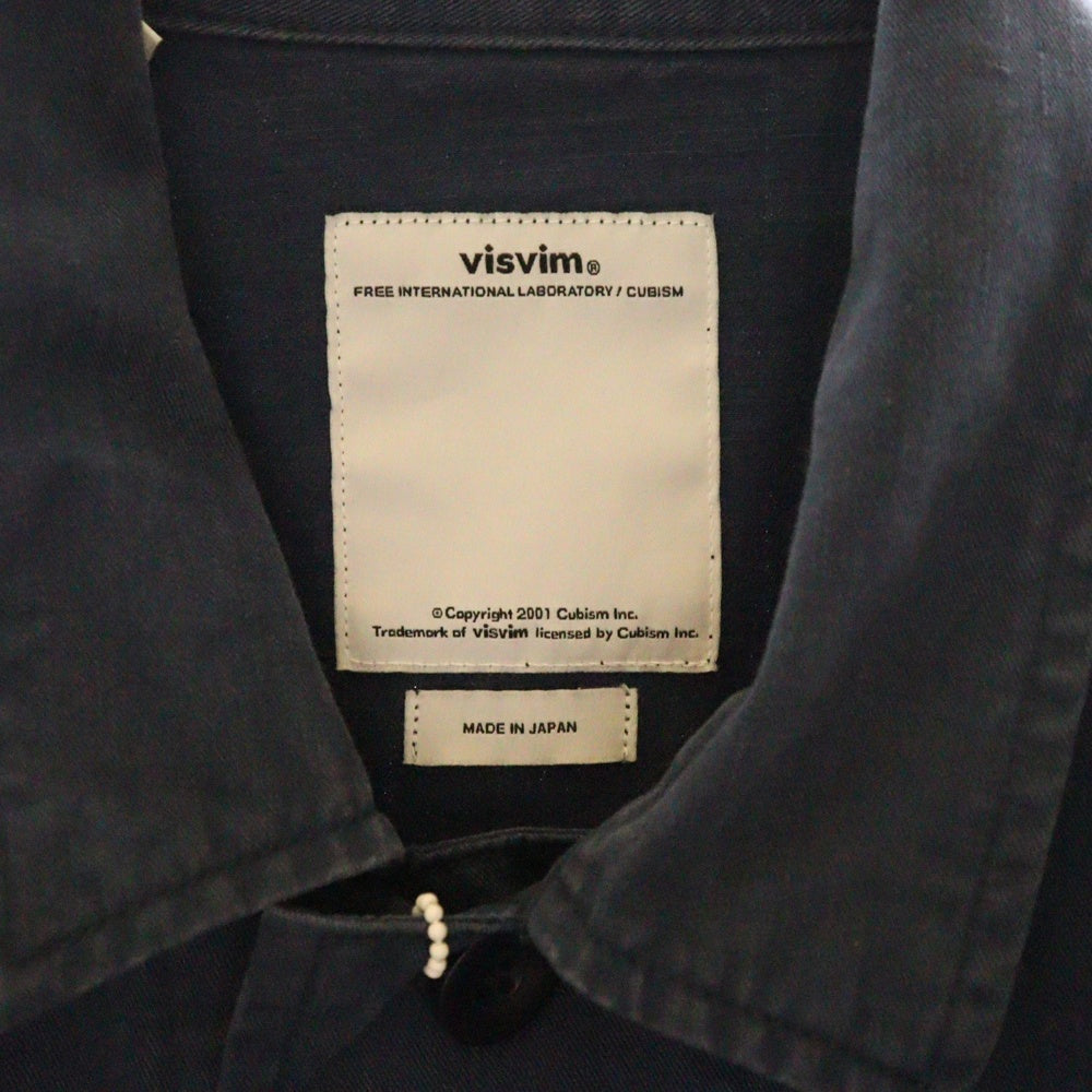 VISVIM(ヴィスヴィム) 12AW KILGORE JKT キルゴア ミリタリージャケット サファリジャケット ネイビー 0112205013025