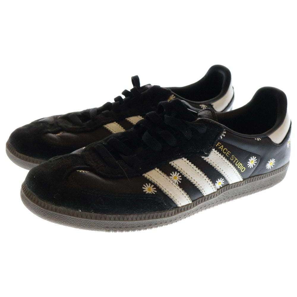 adidas(アディダス) ×ATMOS ×FACE SAMBA アトモス フェイス サンバ ローカットスニーカー ブラック US8/26cm HO3848
