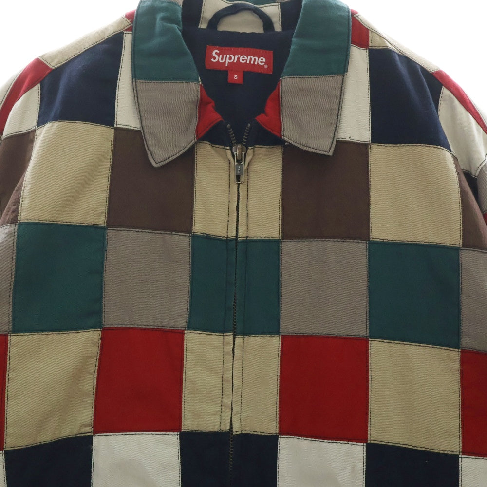 SUPREME(シュプリーム) 19SS Patchwork Harrington Jacket パッチワーク ハリントン ジャケット ジップアップ ブルゾン マルチカラー