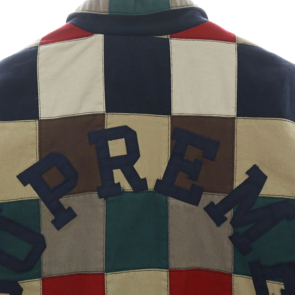 SUPREME(シュプリーム) 19SS Patchwork Harrington Jacket パッチワーク ハリントン ジャケット ジップアップ ブルゾン マルチカラー