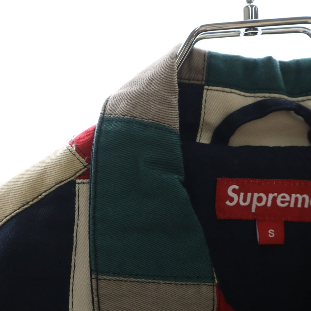 SUPREME(シュプリーム) 19SS Patchwork Harrington Jacket パッチワーク ハリントン ジャケット ジップアップ ブルゾン マルチカラー