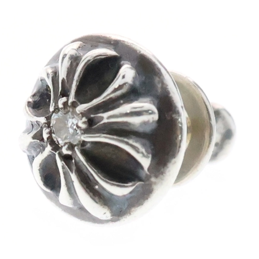 CHROME HEARTS(クロムハーツ) STUD CRSBLL 1/DIA クロスボールスタッドピアス 1ダイヤ シルバー
