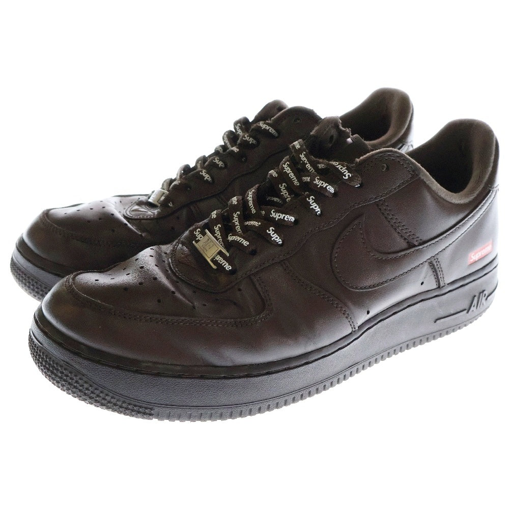SUPREME(シュプリーム) 23AW×SUPREME AIR FORCE 1 LOW BAROQUE BROWN シュプリーム エアフォース1 ローカットスニーカー ブラウン CU9225-200 US10/28.0cm