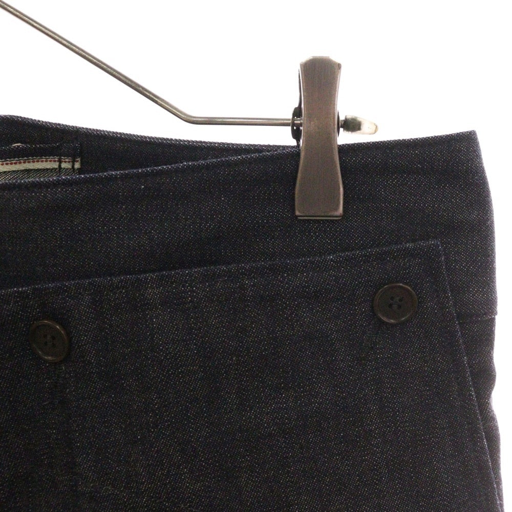 VISVIM(ヴィスヴィム) 22SS SS HOLMAN PANTS UNWASHED 0122105005018 センタープレス ストレートデニムパンツ インディゴ