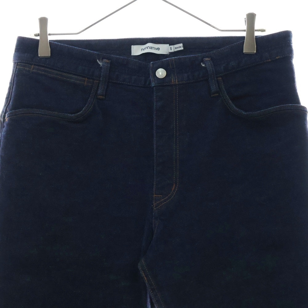 nonnative(ノンネイティブ) DWELLER 5P JEANS DROPPED FIT C/P 13oz DENIM STRETCH OW NN-P3919 リジットデニムパンツ インディゴ