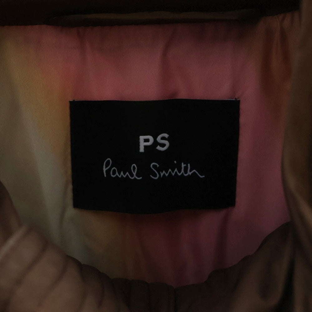 PS Paul Smith(ピーエスバイポールスミス) SPRAY SWIRL ウィメンズ ジップアップ ロングダウンコート ブラウン レディース 235350