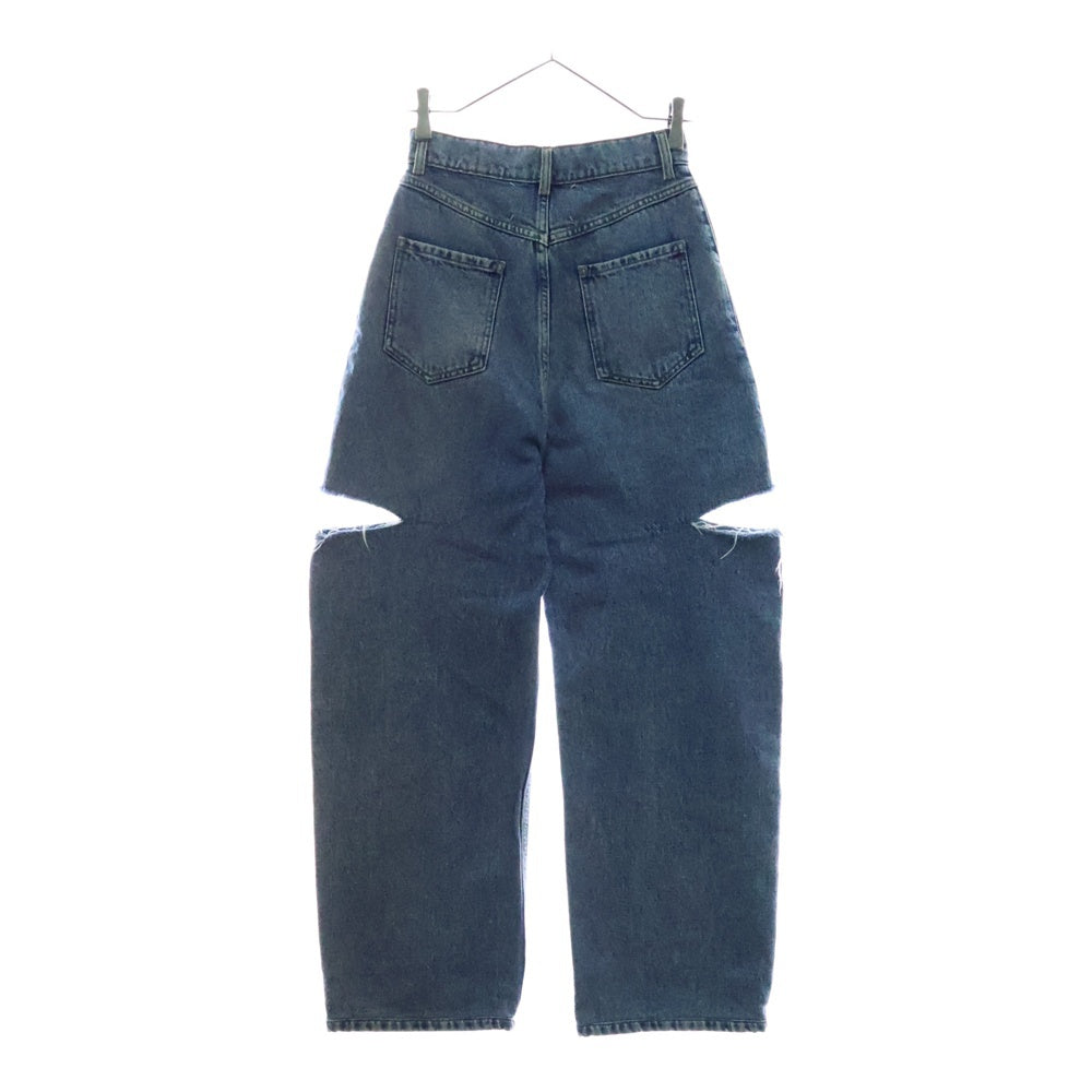 Maison Margiela 1(メゾンマルジェラ) 22SS Slash Detail Denim Pants スラッシュディテール デニムパンツ インディゴ レディース S51LA0051